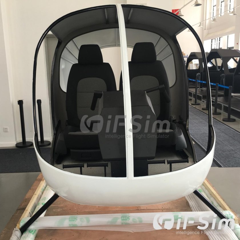 Кабина вертолета Robinson r44