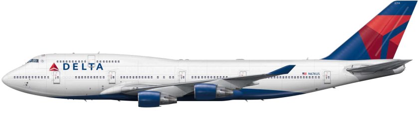 Боинг 747 вид сбоку