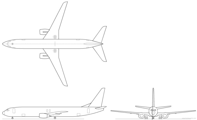 Boeing 737-800 вид спереди