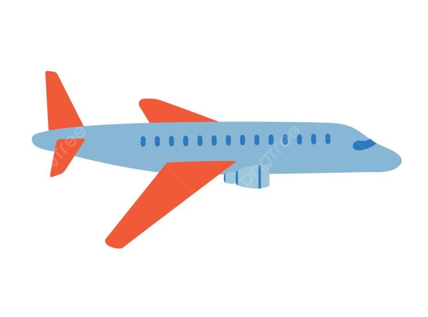 Самолет в профиль