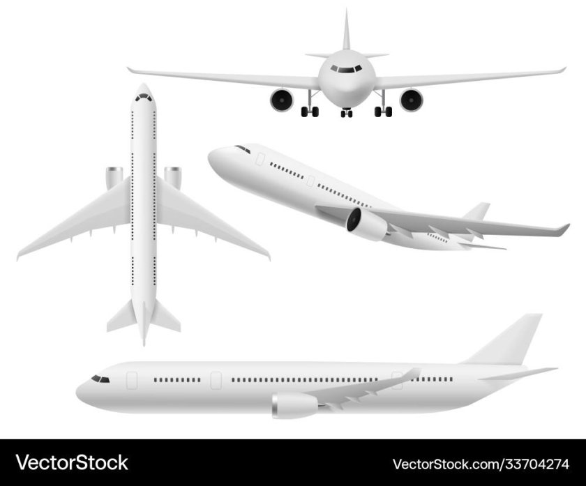 Самолет 3d вектор