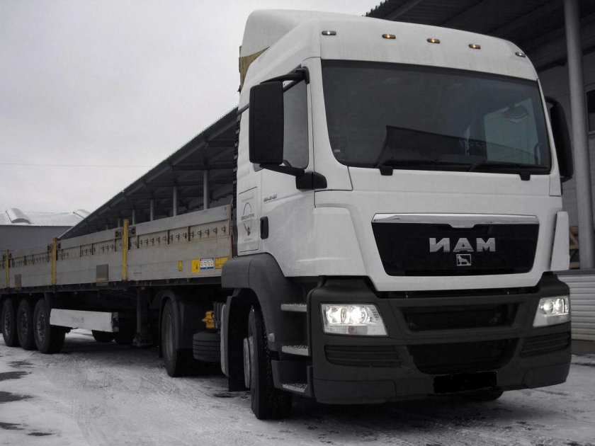 Man TGS шаланда