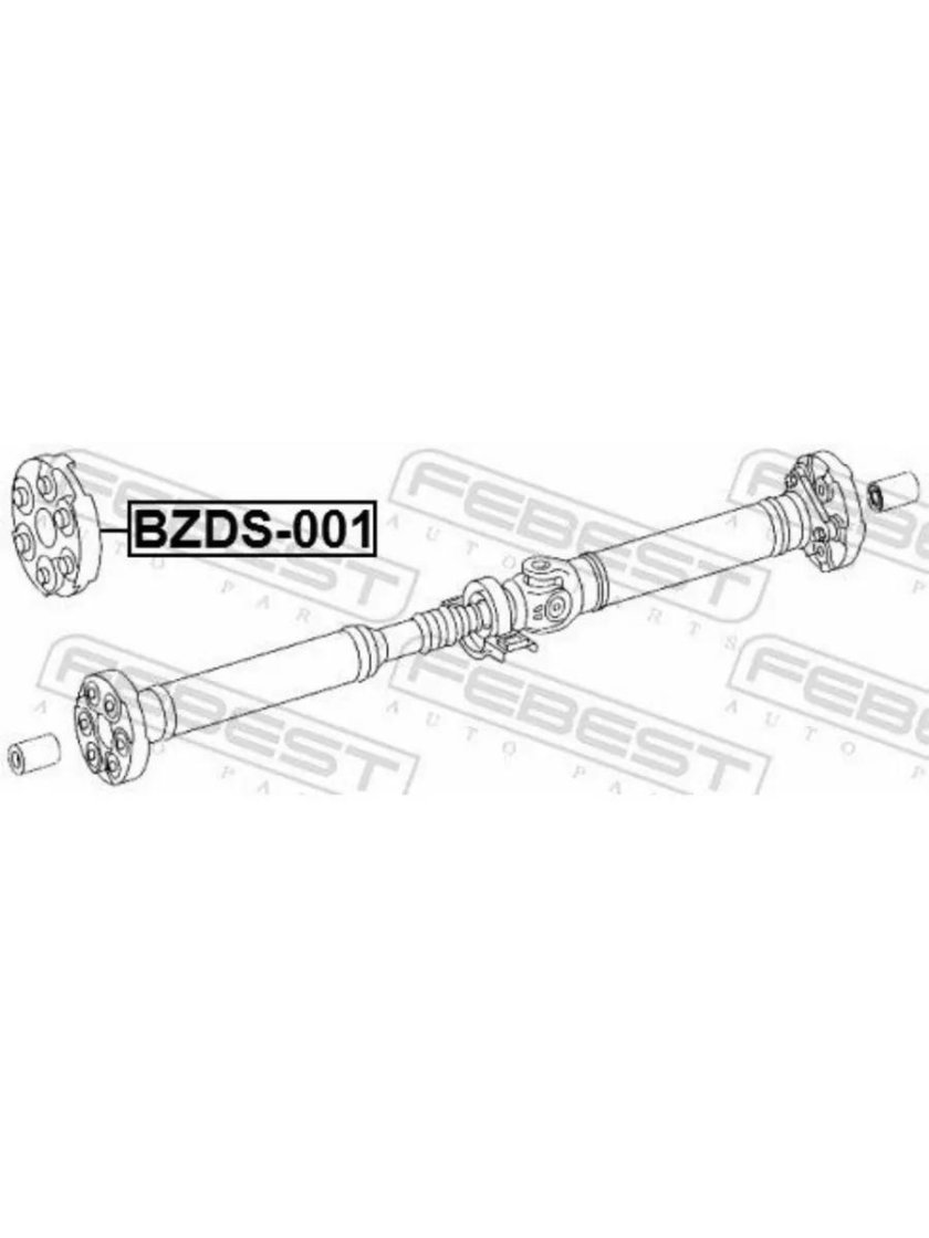 Промежуточный подшипник карданного вала febest