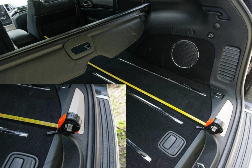 Габариты багажника Jeep Grand Cherokee wk2