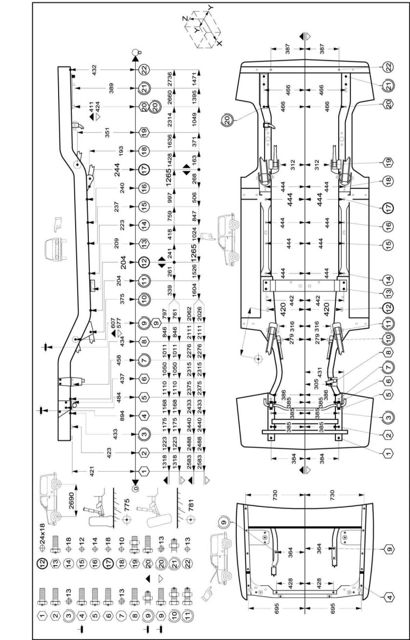 Толщина лонжеронов Jeep Grand Cherokee