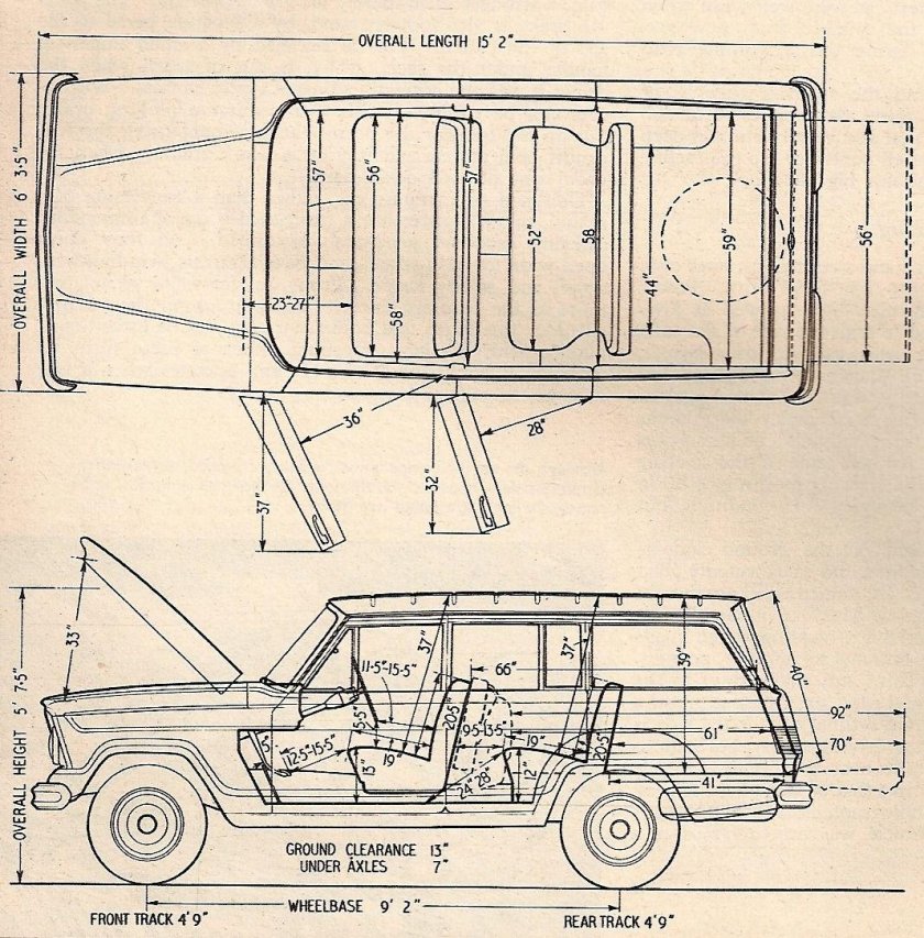 Wagoneer Jeep Blueprints