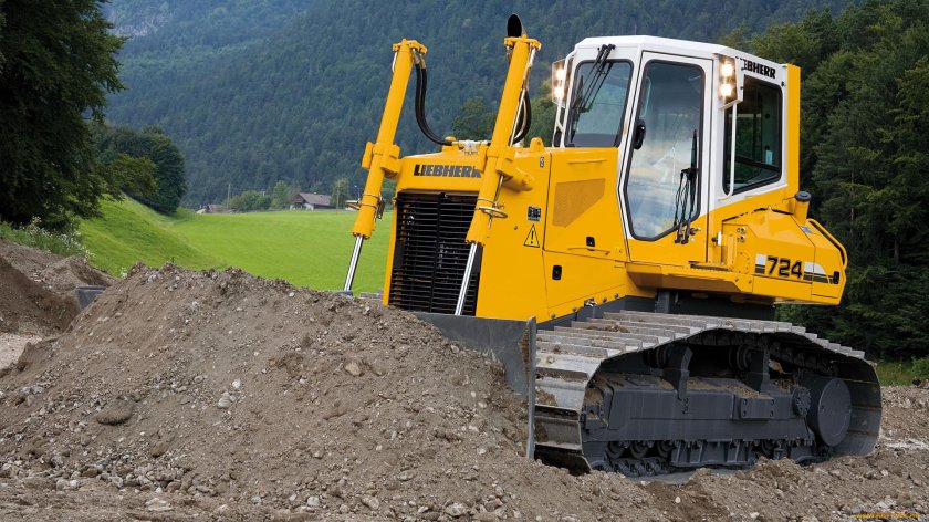 Либхер 724 бульдозер