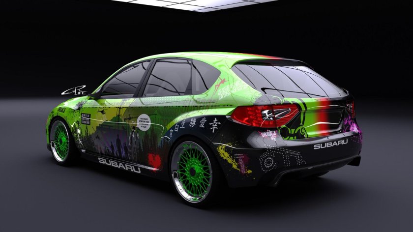 Subaru impreza wrx sti 2008 винил