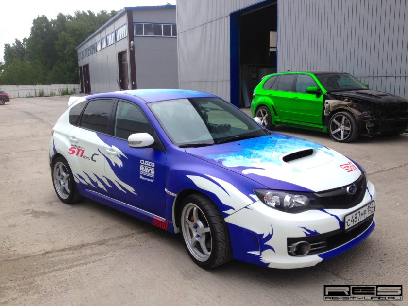 Винил на WRX STI