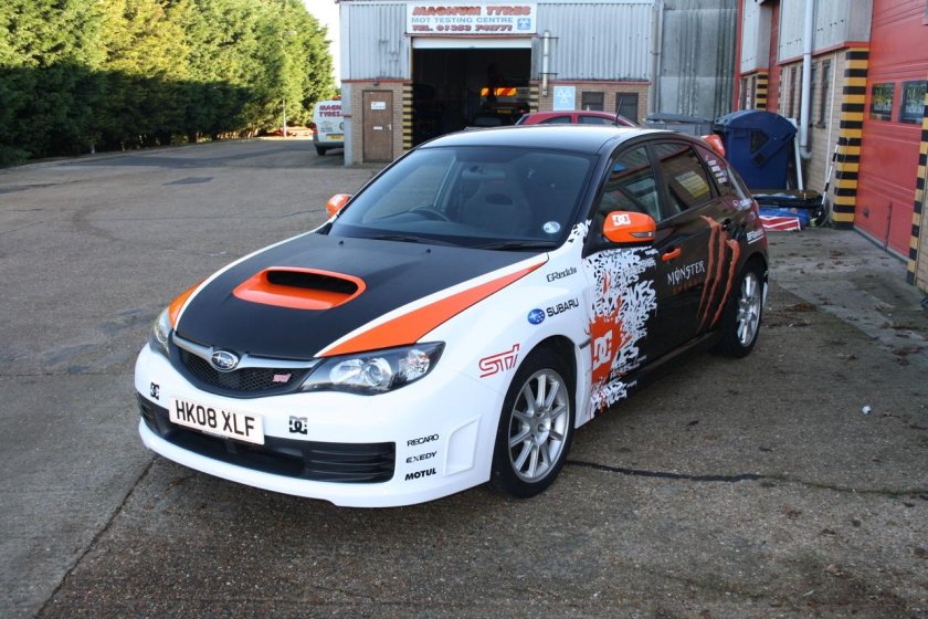 Субару WRX STI винил