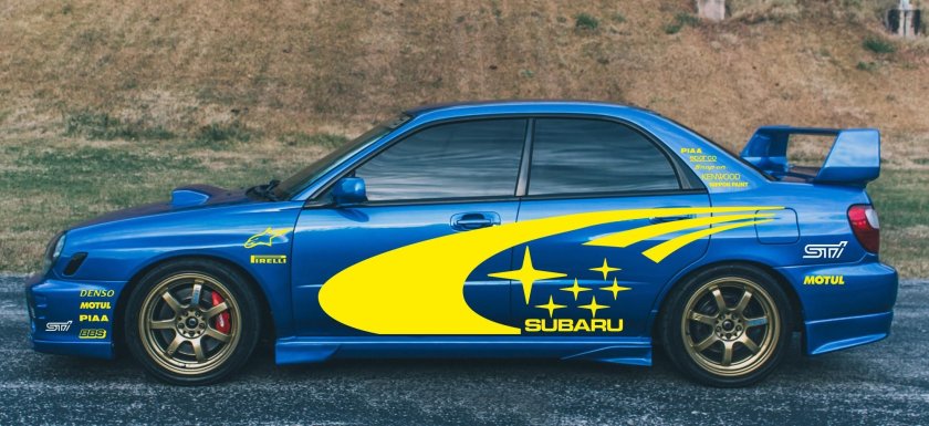 Subaru Impreza WRX STI С наклейками