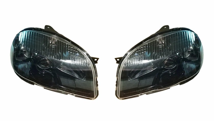 Чёрные фары Нива Шевроле