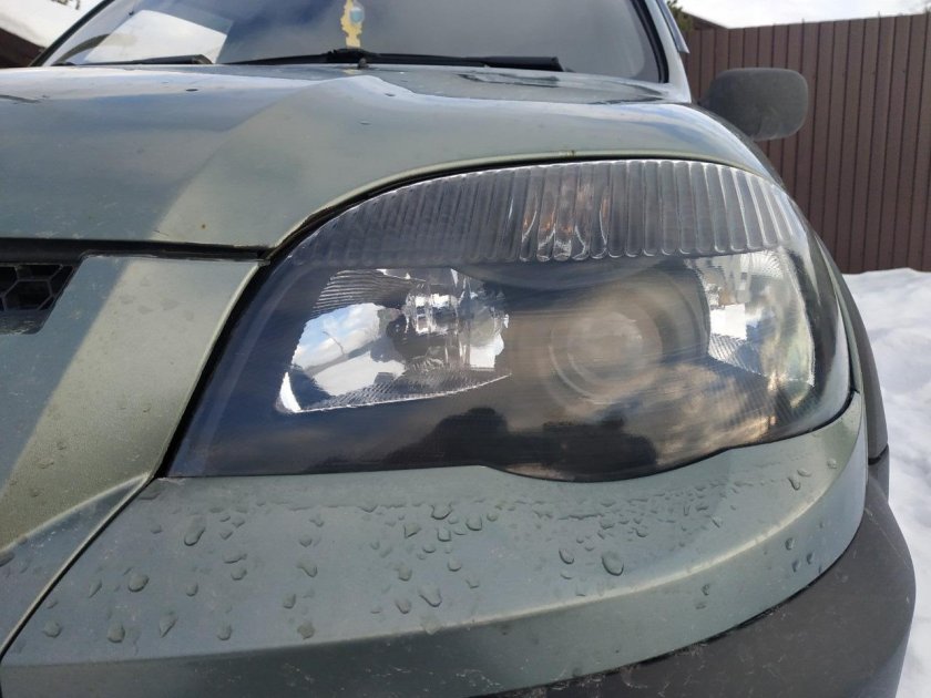 Черные маски фар Нива Шевроле