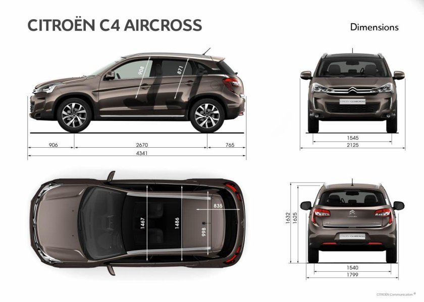 Ситроен с5 Aircross габариты