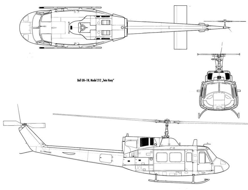 Bell uh-1n Twin Huey