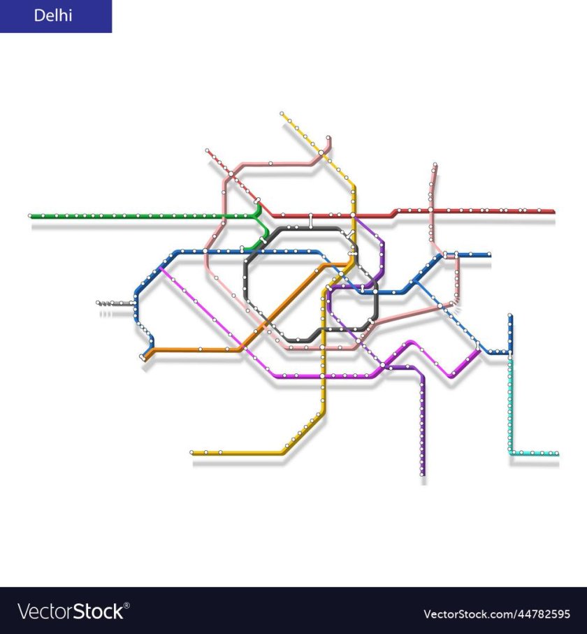 Схема метро Дели