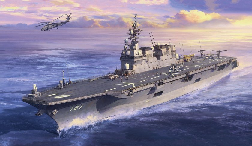 Японский вертолетоносец "Хьюга"