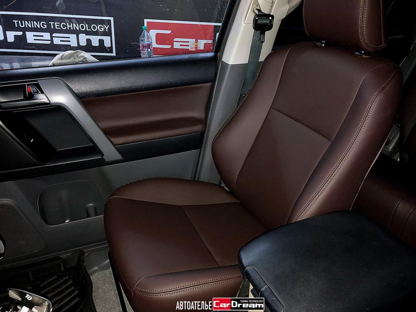 Салон Прадо 150 в кожу