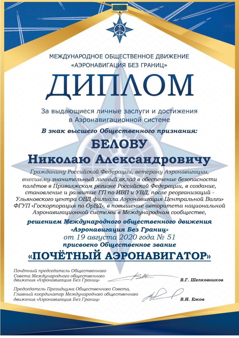 Белей Александр Аэронавигатор