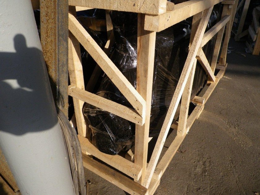 Упаковка мотоцикла в обрешетке