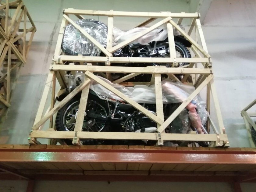 Упаковка мотоцикла для транспортировки
