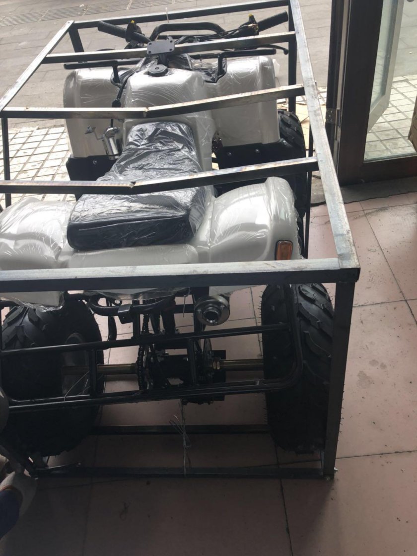 Квадроцикл в обрешетке