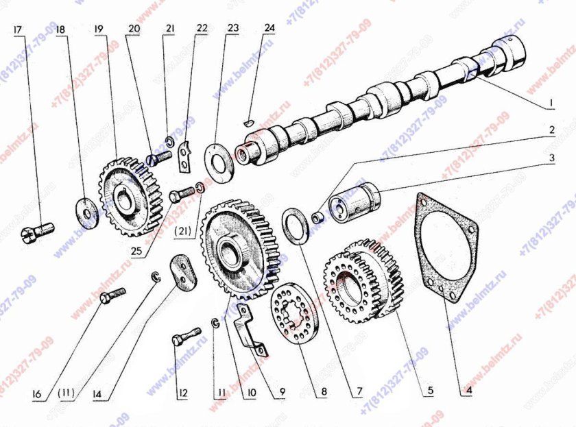 240-1006015-А вал распределительный д-240/243 МТЗ ММЗ