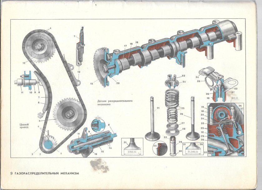 Газораспределительный механизм ВАЗ 2105