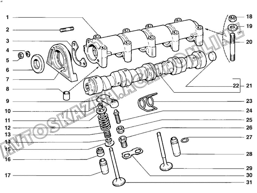 Привод распределительного вала Нива 21214