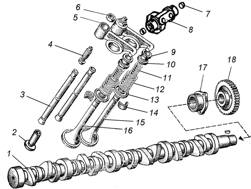 Газораспределительный механизм КАМАЗ 4310
