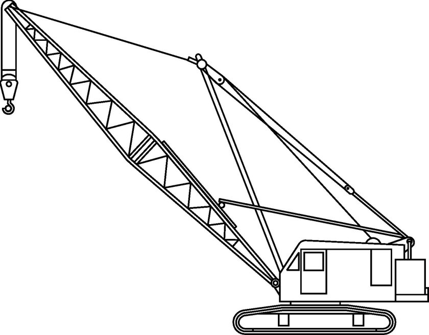 Стреловой самоходный кран чертеж