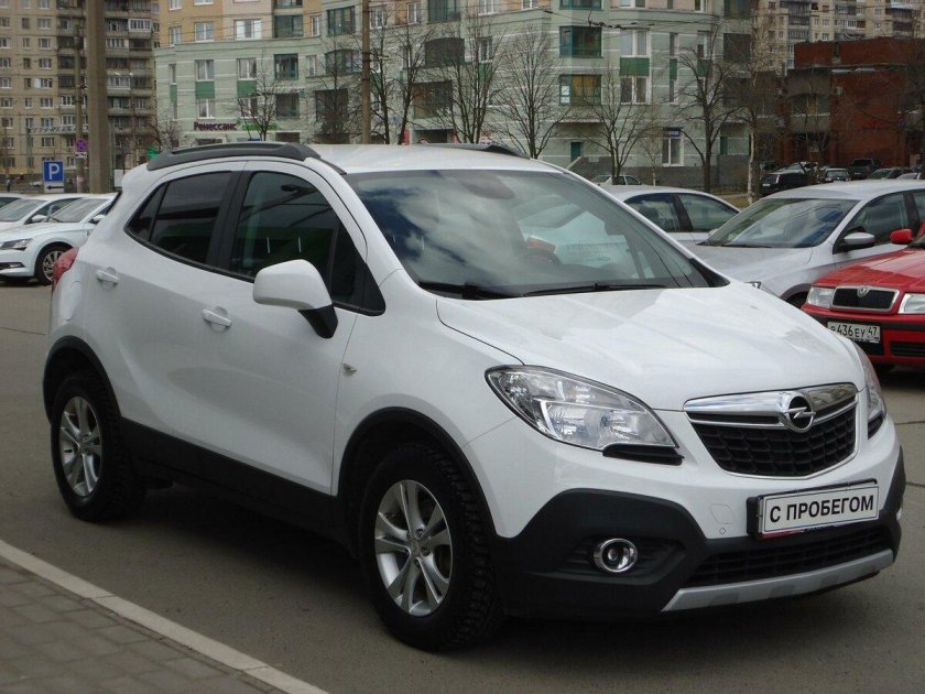 Опель Мокка 2014 белая