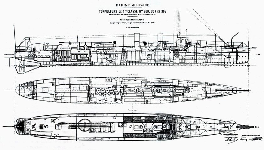 Миноносец типа "циклон" 1903 год