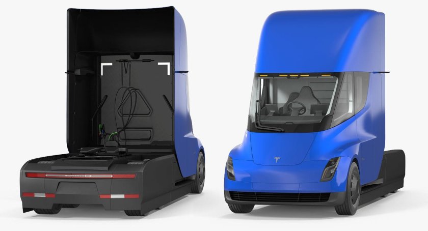Грузовик Tesla Semi-Truck 3d model