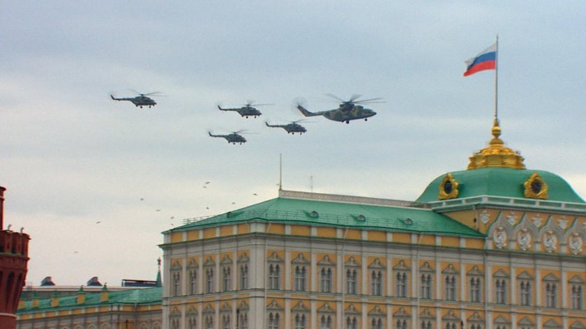 ВКС РФ В небе над Москвой