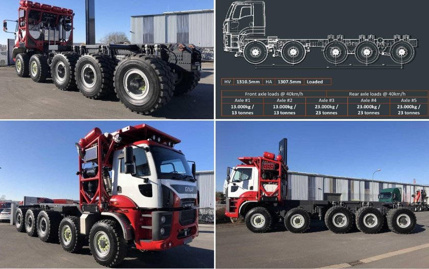 Седельный тягач 8х8 iveco-амт 733910