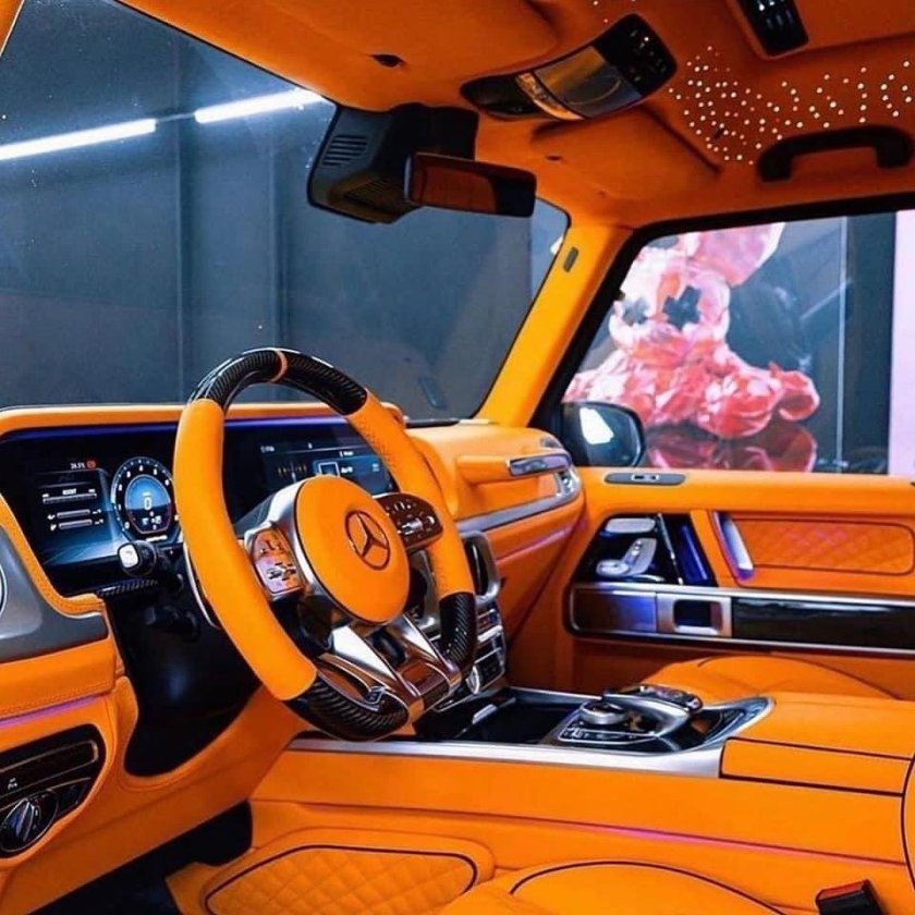 Гелик Брабус с оранжевым салоном