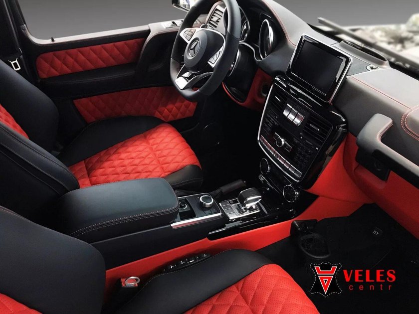 G63 AMG красный салон