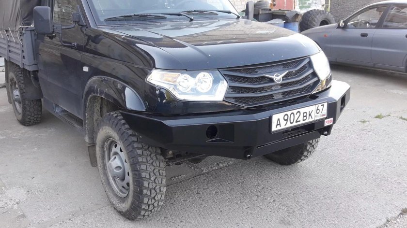 Силовой бампер на УАЗ Патриот