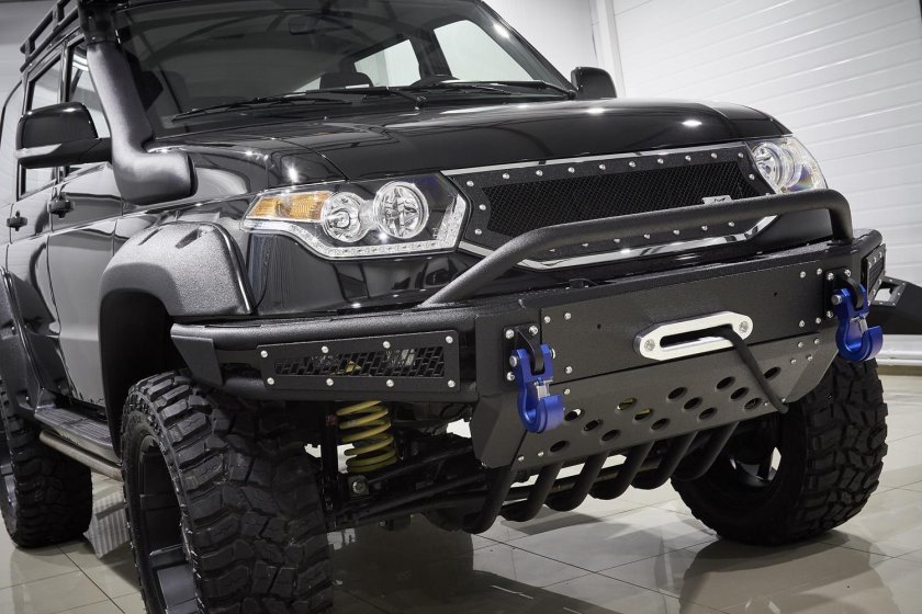 Силовой бампер передний УАЗ Патриот