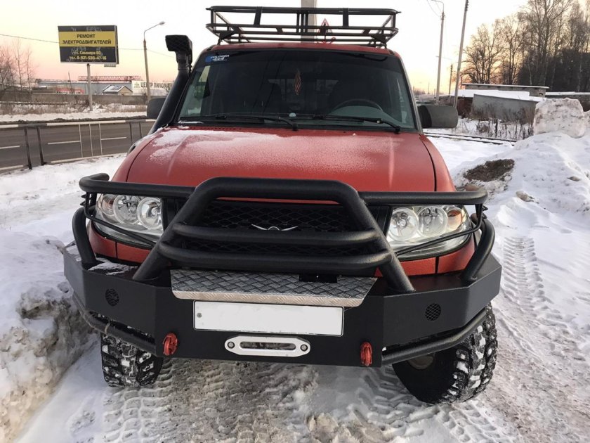 Силовой бампер УАЗ Патриот 2019