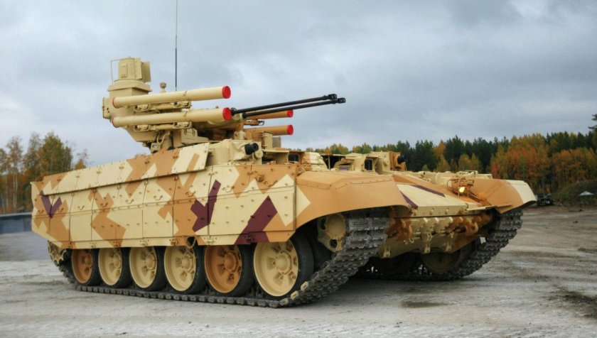 Боевая машина поддержки танков БМПТ Терминатор