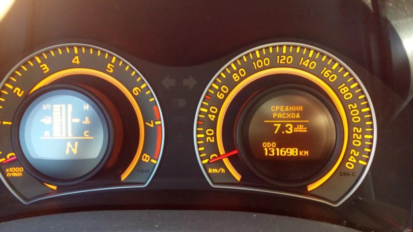 Тойота аурис расход топлива