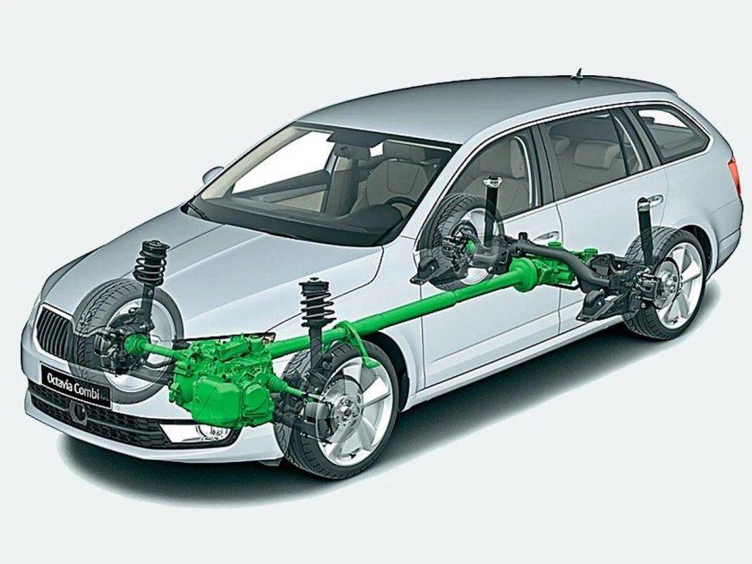 ОКТОДА Октавия а4 полный привод