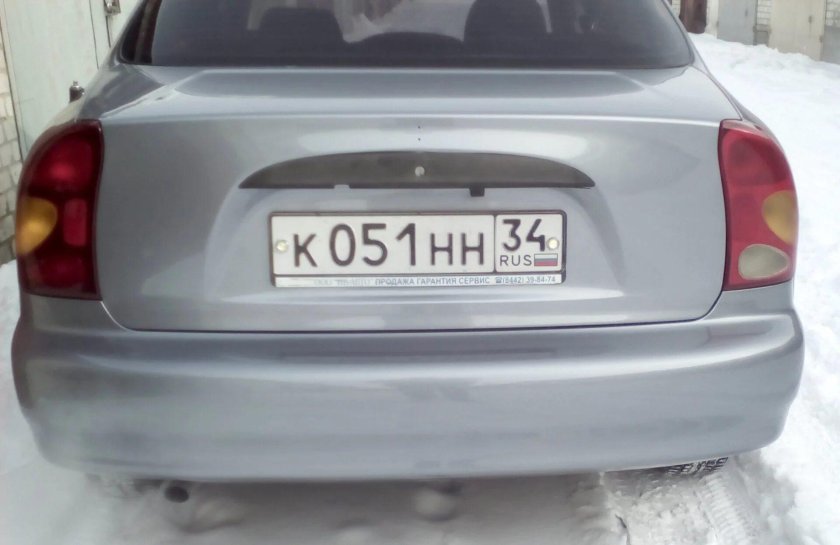 Chevrolet lanos сзади