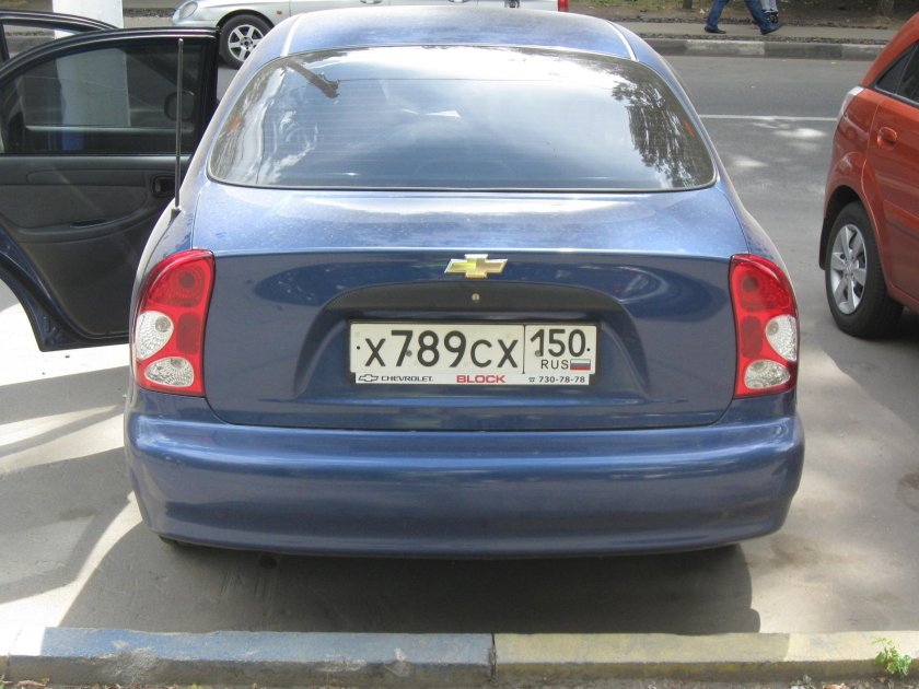 Шевроле Ланос зад