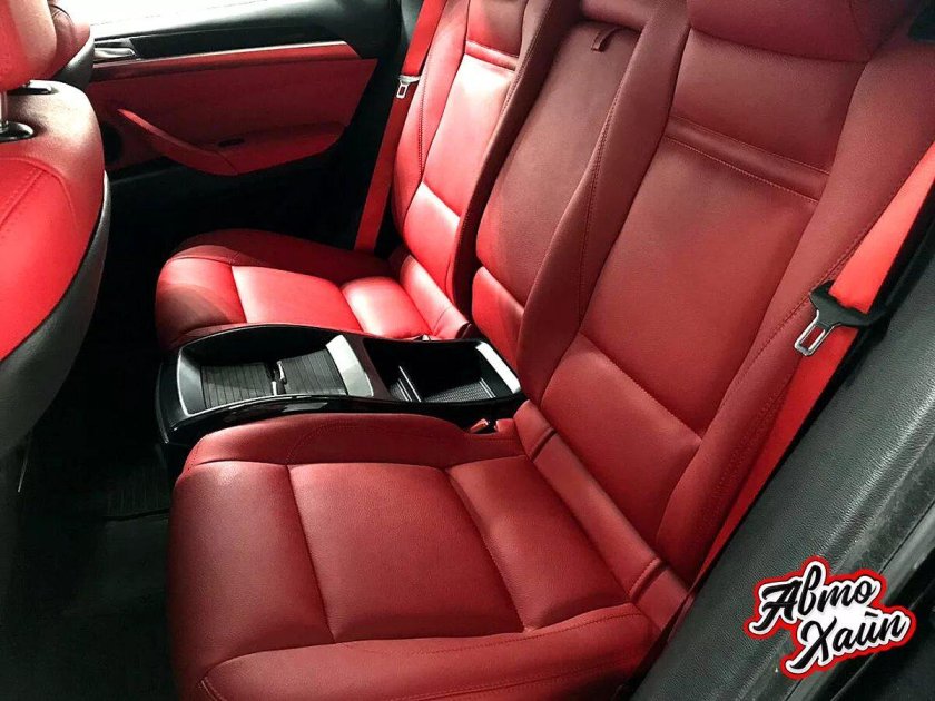 BMW x6 красный салон