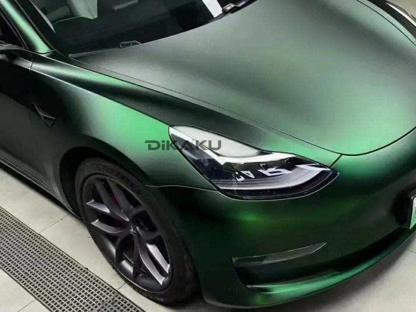 Виниловая плёнка зелёный хром