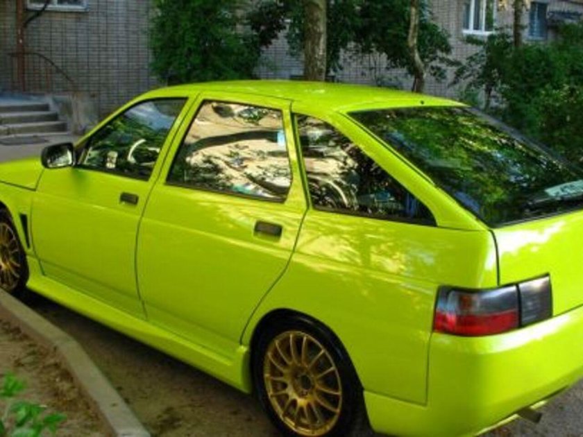 Лада 2112 зеленая