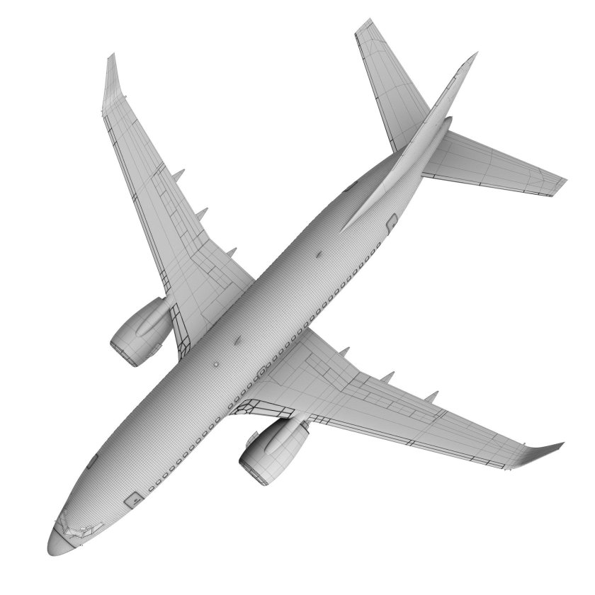 Boeing 737-800 вид сверху